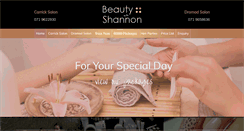 Desktop Screenshot of beautybytheshannon.ie